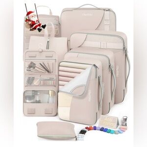 8 Set Packing Cubes, Anti-Tearing Suitcase Organizer for Luggage ~ New